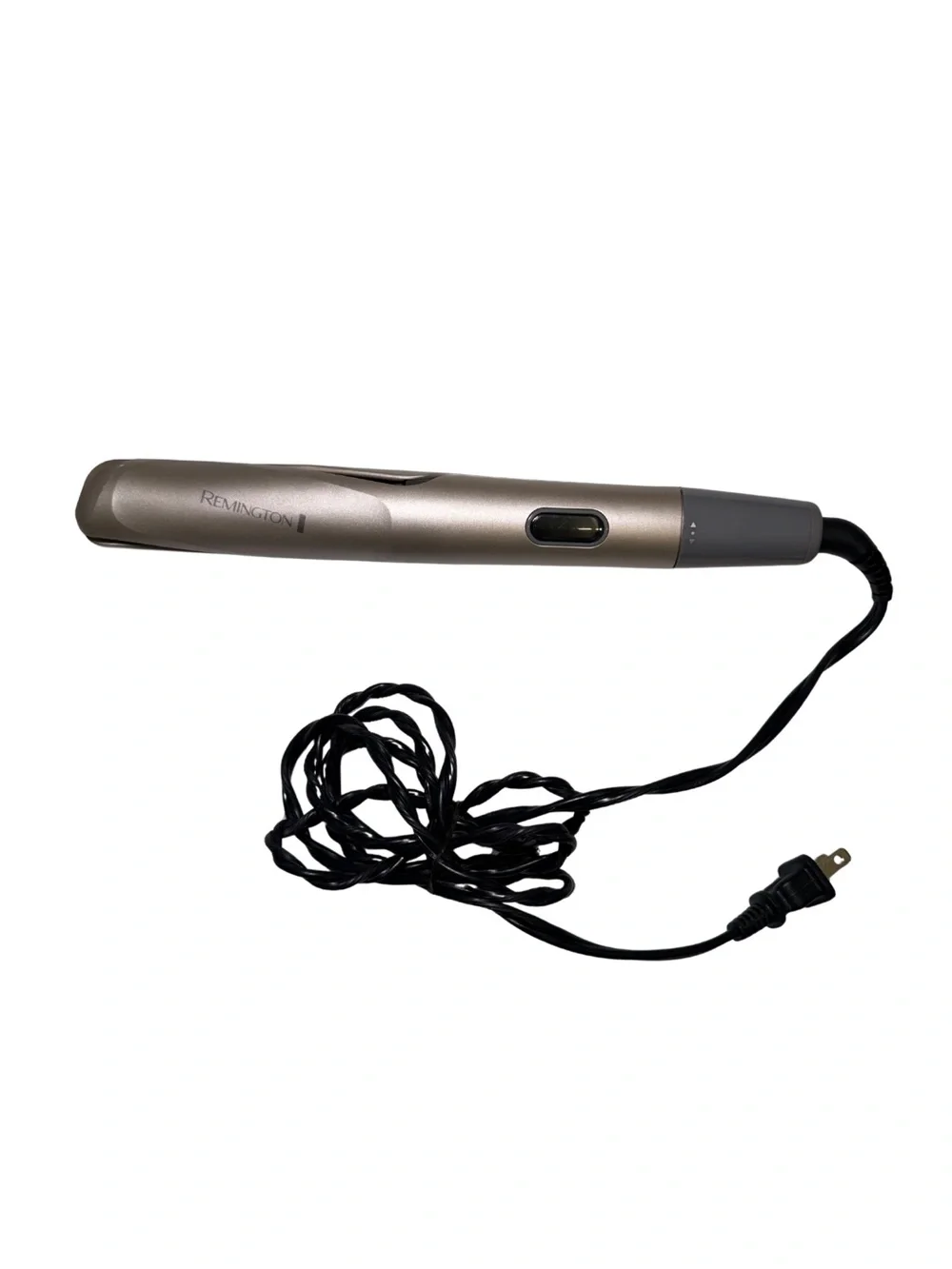 Remington Gold-Tone Ceramic Hair Straightener with Gray Trim
